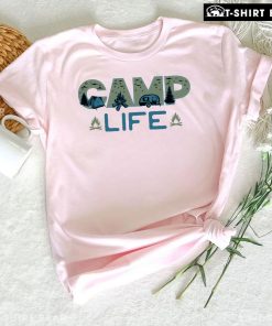 Camp Life Tent Campfire Camping Car T-Shirt