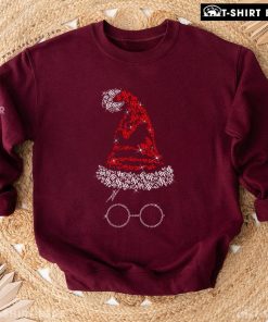 Diamond Harry Potter Santa Hat Glasses Christmas Sweatshirt