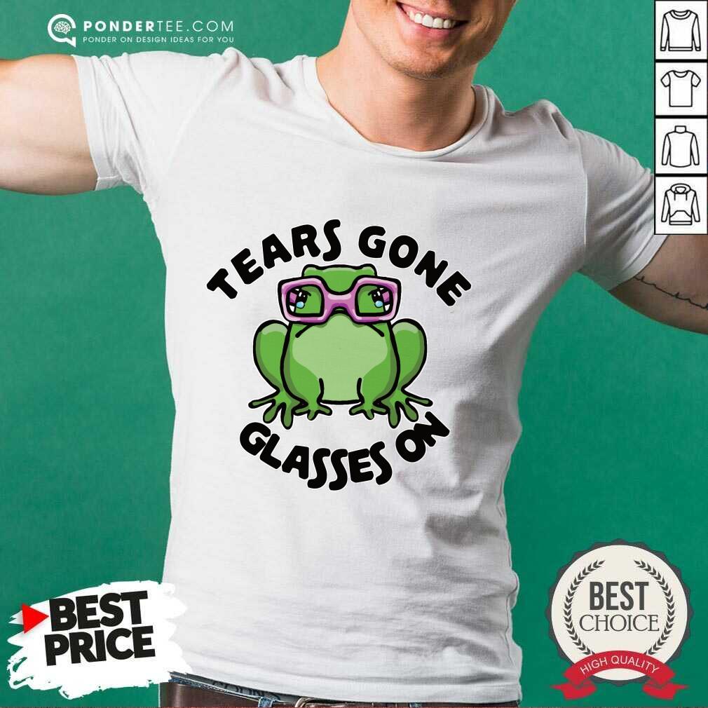 Frog Tears Gone Glasses On Shirt Frog Tears Gone Glasses On Shirt