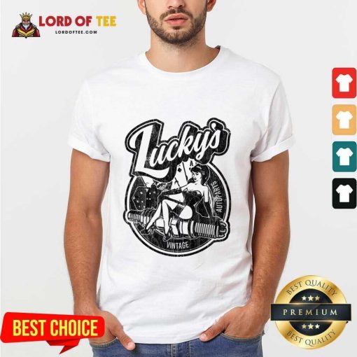 Lucky's Vintage Auto Distressed Shirt