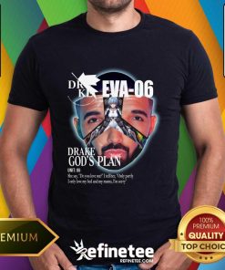 Drake x EVA-06 God's Plan Unit 06 Ayanami Rei T-shirt