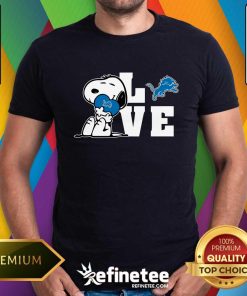 Snoopy Love Detroit Lions T-Shirt