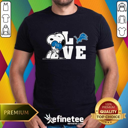 Snoopy Love Detroit Lions T-Shirt