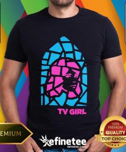 Stained Glass TV Girl Shirt