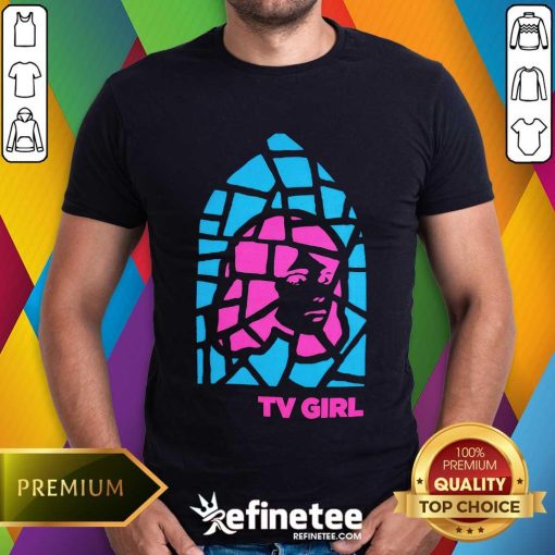 Stained Glass TV Girl Shirt