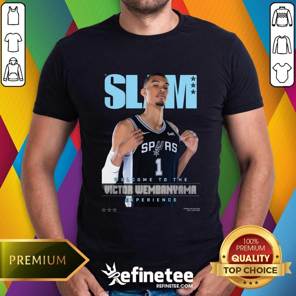 shirt Slam Spurs Welcome to the Victor Wembanyama Experience Tshirt