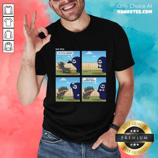 Play Fetch Comic Cerberus Shirt