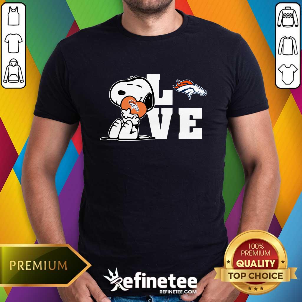 shirt Snoopy Love Denver Broncos T-Shirt