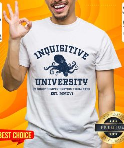 Inquisitive University Octopus Est MMXVI Shirt