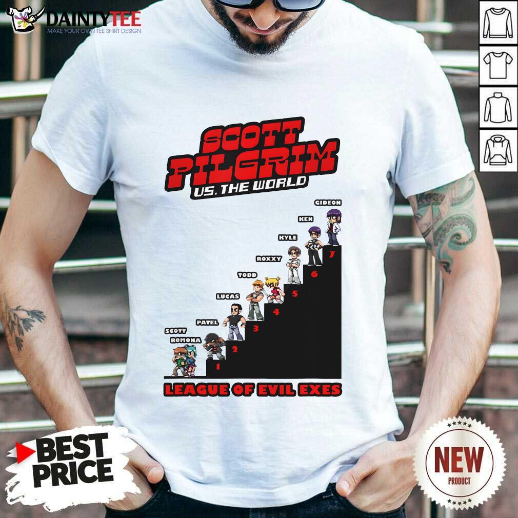 shirt League of Evil Exes Scott Pilgrim vs The World White T-Shirt
