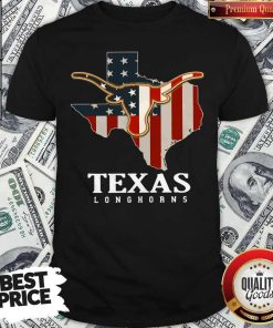 Premium Texas Longhorns American Flag Shirt