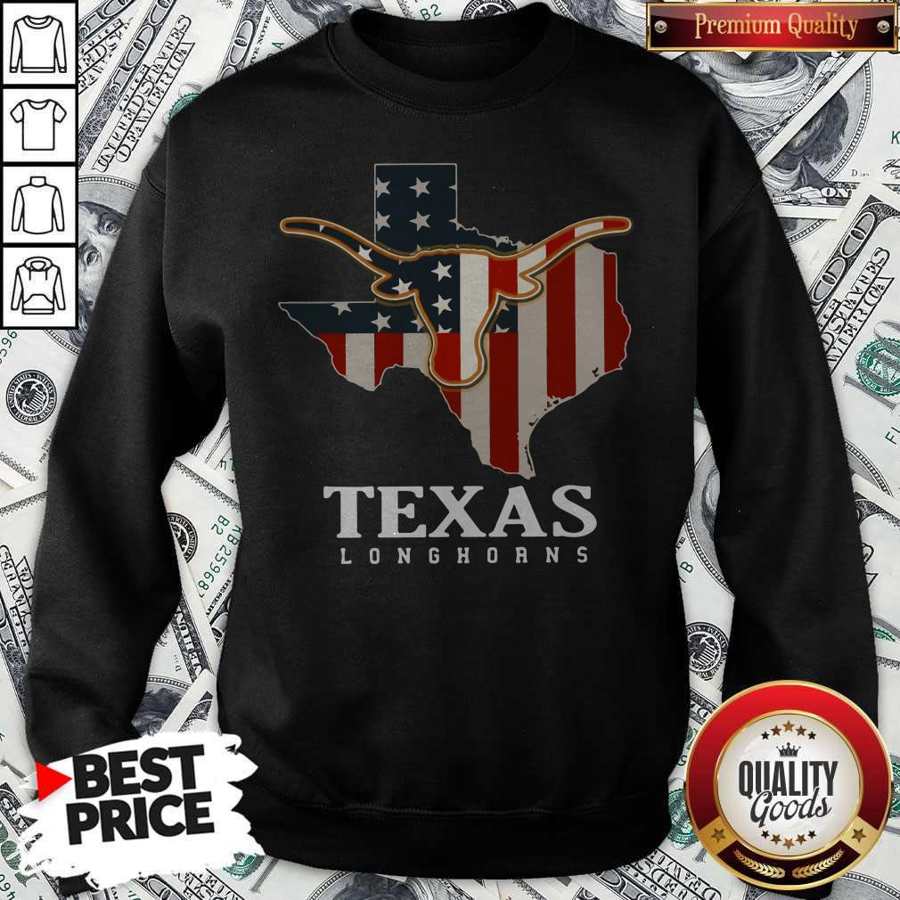 Premium Texas Longhorns American Flag Shirt