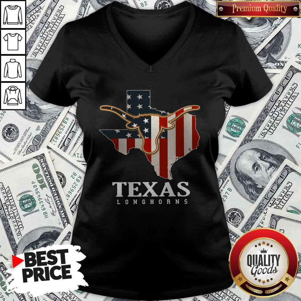 Premium Texas Longhorns American Flag Shirt