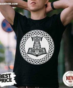 Celtic Thor Hammer Crusher Norse Viking Ragnarok Shirt