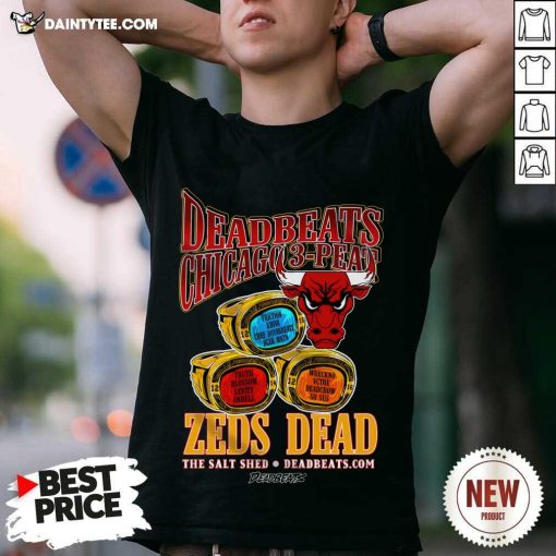 Deadbeats Chicago 3 Peat Zeds Dead Shirt