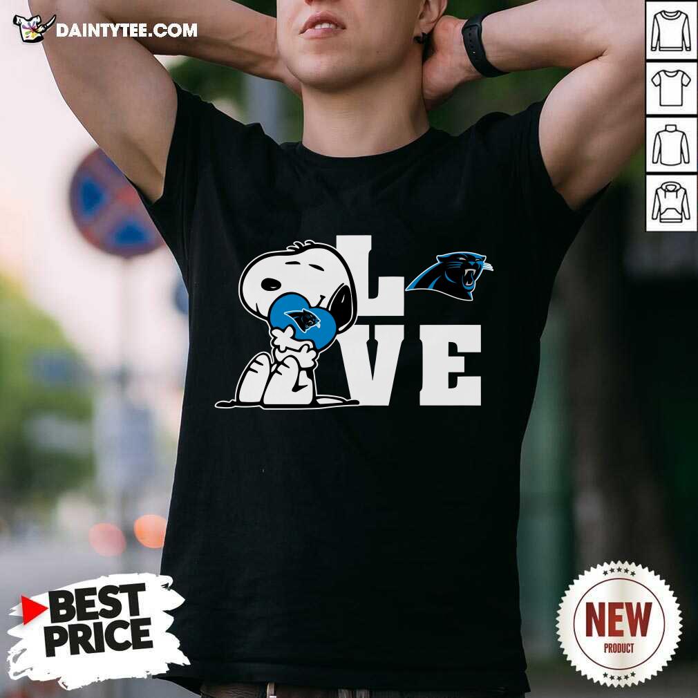shirt Snoopy Love Carolina Panthers T-Shirt