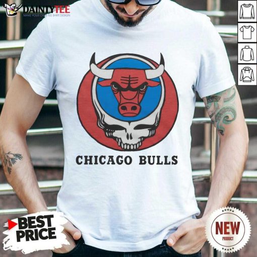 Chicago Bulls x Grateful Dead Logo Shirt