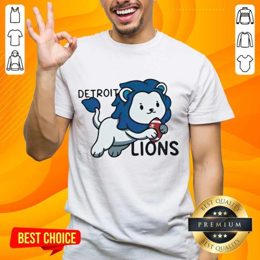 Detroit Lions Rugby Football T-shirt