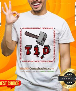 Crushing Diabetes At Crowd-Scale Comfy Organic Raglan Hammer T1D T-shirt