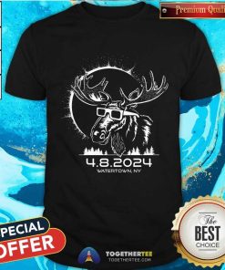Solar Eclipse Moose Watertown T-shirt