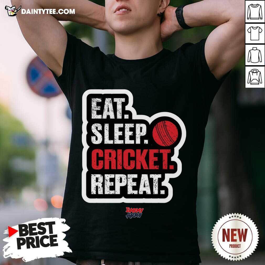 shirt Barmy Army Eat Sleep Slogan T-shirt