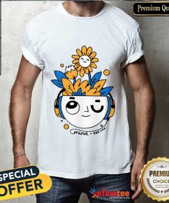 Geo Law x Mind Headphone Flower T-shirt