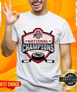 StockOhio State Buckeyes Women's Hockey 2024 National Champions T-Shirt