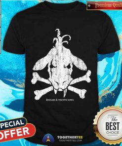 Toothy Cow Cross Bones T-shirt
