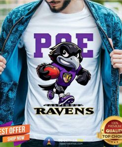 Poe Mascot Baltimore Ravens Football T-shirt
