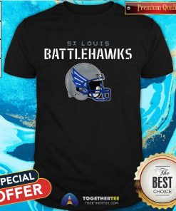 St. Louis Battlehawks Vintage Helmet T-Shirt