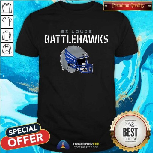 St. Louis Battlehawks Vintage Helmet T-Shirt