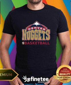 Denver Nuggets Vintage Mountain Basketball Logo T-shirt