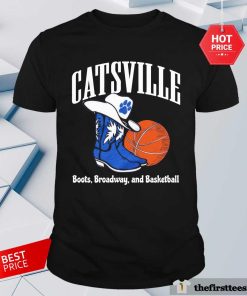 The Boots on Broadway Basketball Catsville T-shirt