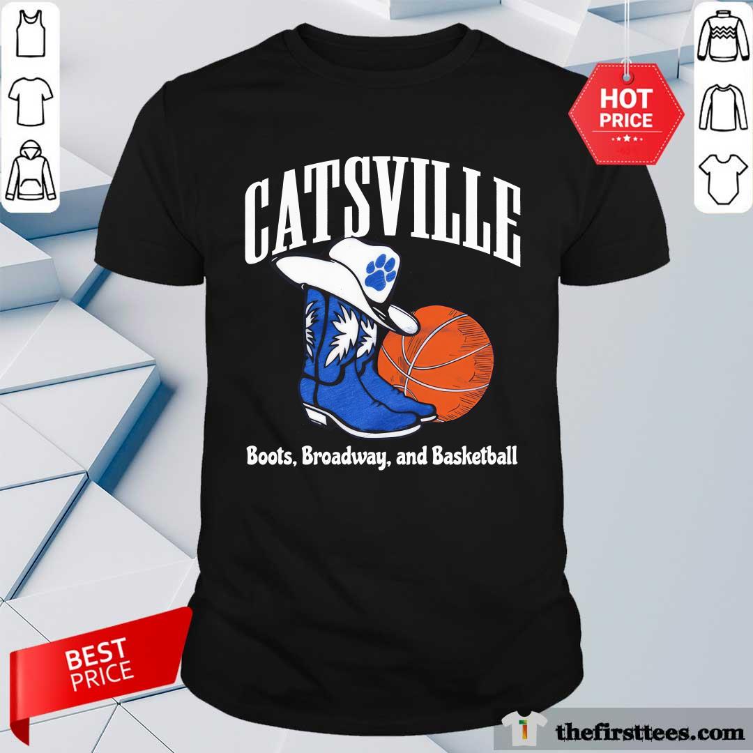 shirt The Boots on Broadway Basketball Catsville T-shirt