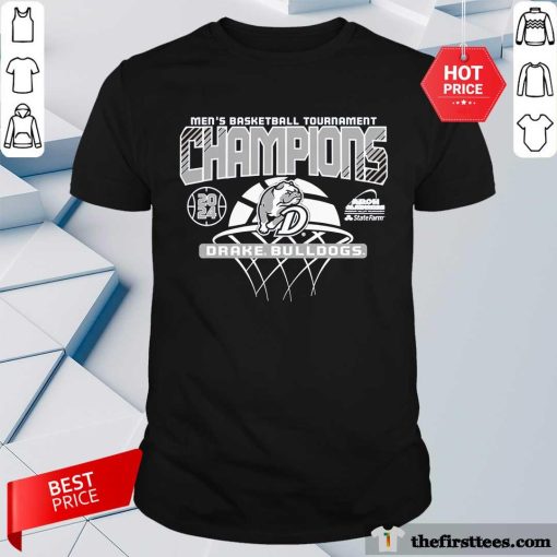 Men's Basketball Tournament Champions Drake Bulldog T-shirt