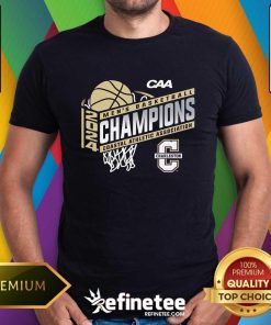 Charleston Cougars 2024 CAA Men's Basketball Conference Tournament Champions Locker Room T-Shirt