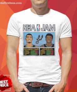 NBA Jam Spurs Wembanyama and Johnson T-shirt