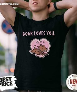Boar Loves You Heart T-shirt