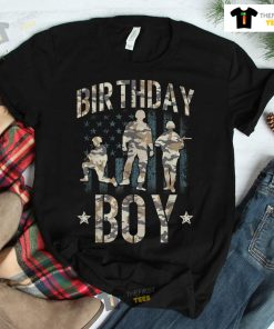 Birthday Army Party Boys Shirt