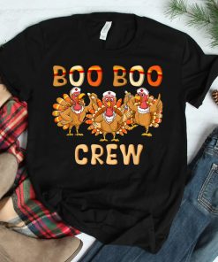 Boo Boo Crew Nurse Thanksgiving Matching Turkey Nurse Shirt