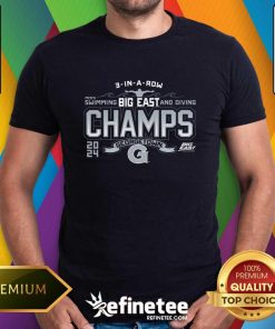 Georgetown Hoyas 2024 Big East Men's Swimming & Diving Champions T-Shirt