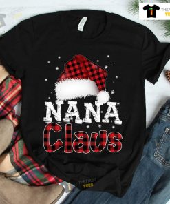 Fun Santa Hat Christmas Costume Family Matching Nana Claus Shirt