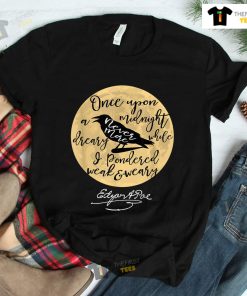 Gothic Edgar Allan Poe The Raven Literary Shirt