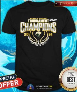 Norfolk State Spartans 2024 MEAC Women's Basketball Conference Tournament Champions T-Shirt