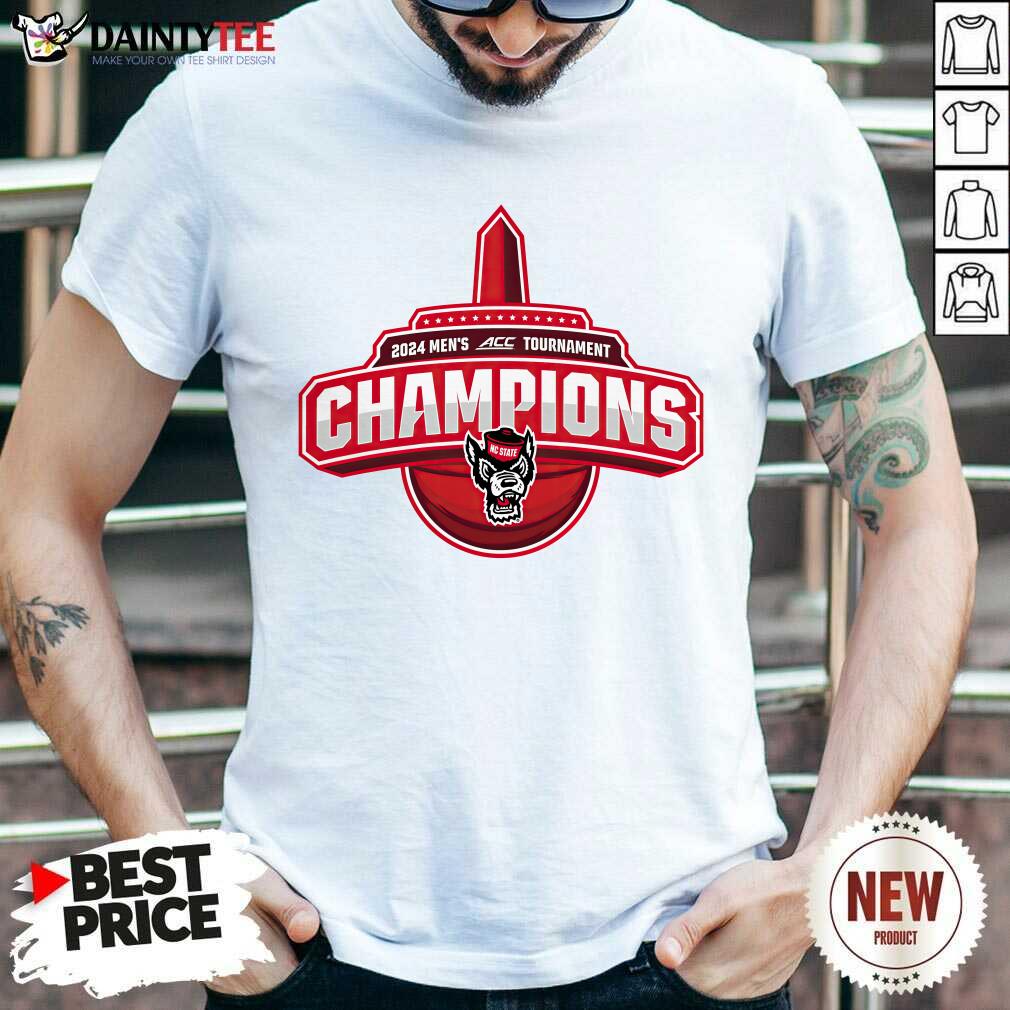 shirt ACC 2024 Men's Tournament Champions NC State T-shirt