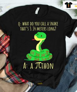 Python Pithon Pi Symbol Funny Math Teacher Shirt