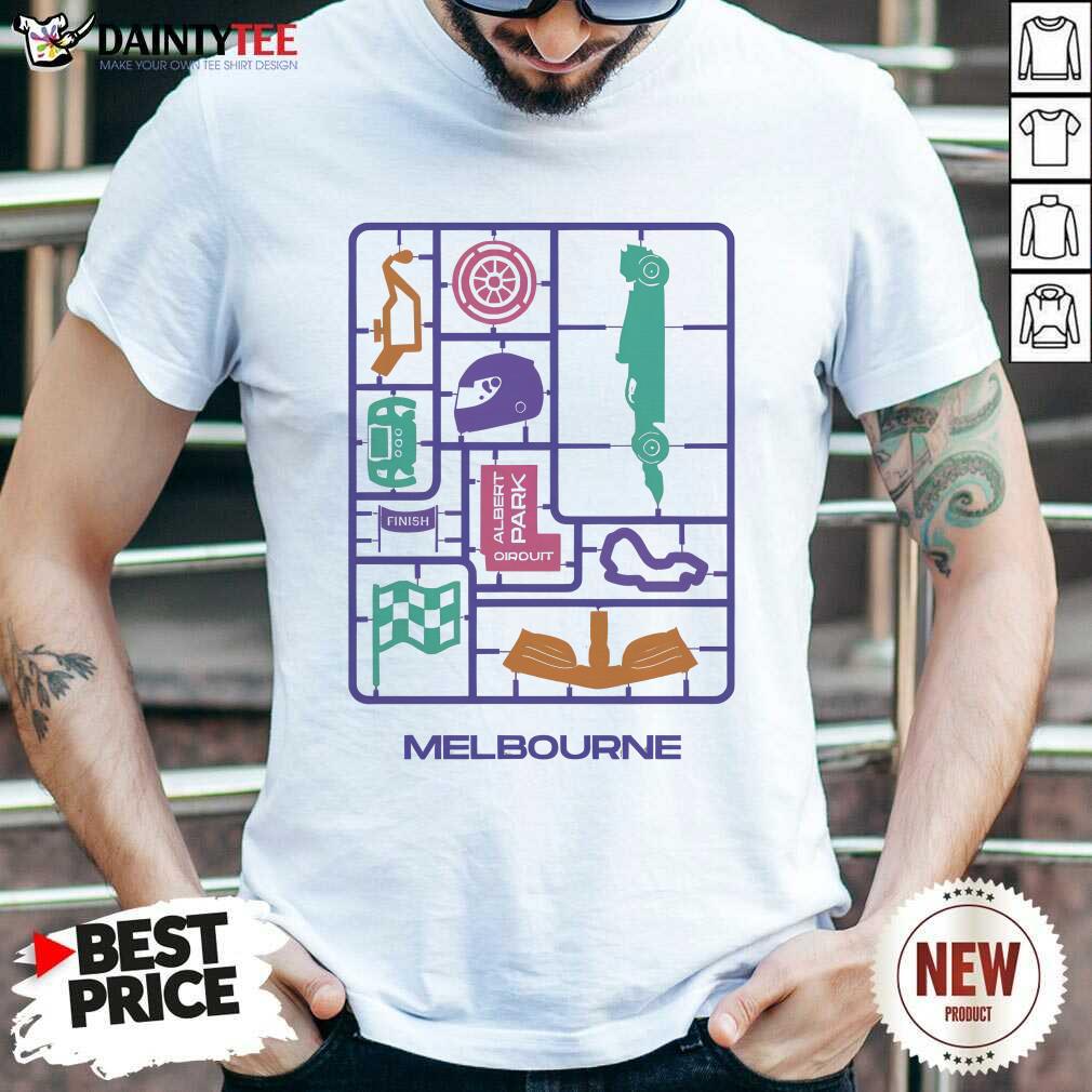 shirt 2024 Albert Park Circuit Men's Cut Out Graphic T-Shirt