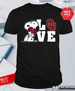 Snoopy Love Oklahoma Sooners T-Shirt