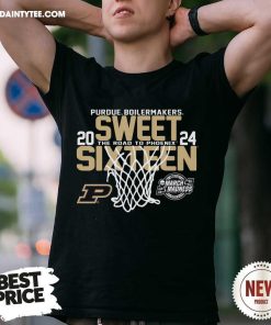 Purdue Boilermakers Men's Basketball 2024 Sweet 16 T-Shirt