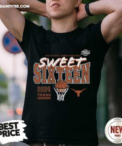 Texas Longhorns 2024 NCAA Women's Basketball Tournament March Madness Sweet 16 Fast Break T-Shirt